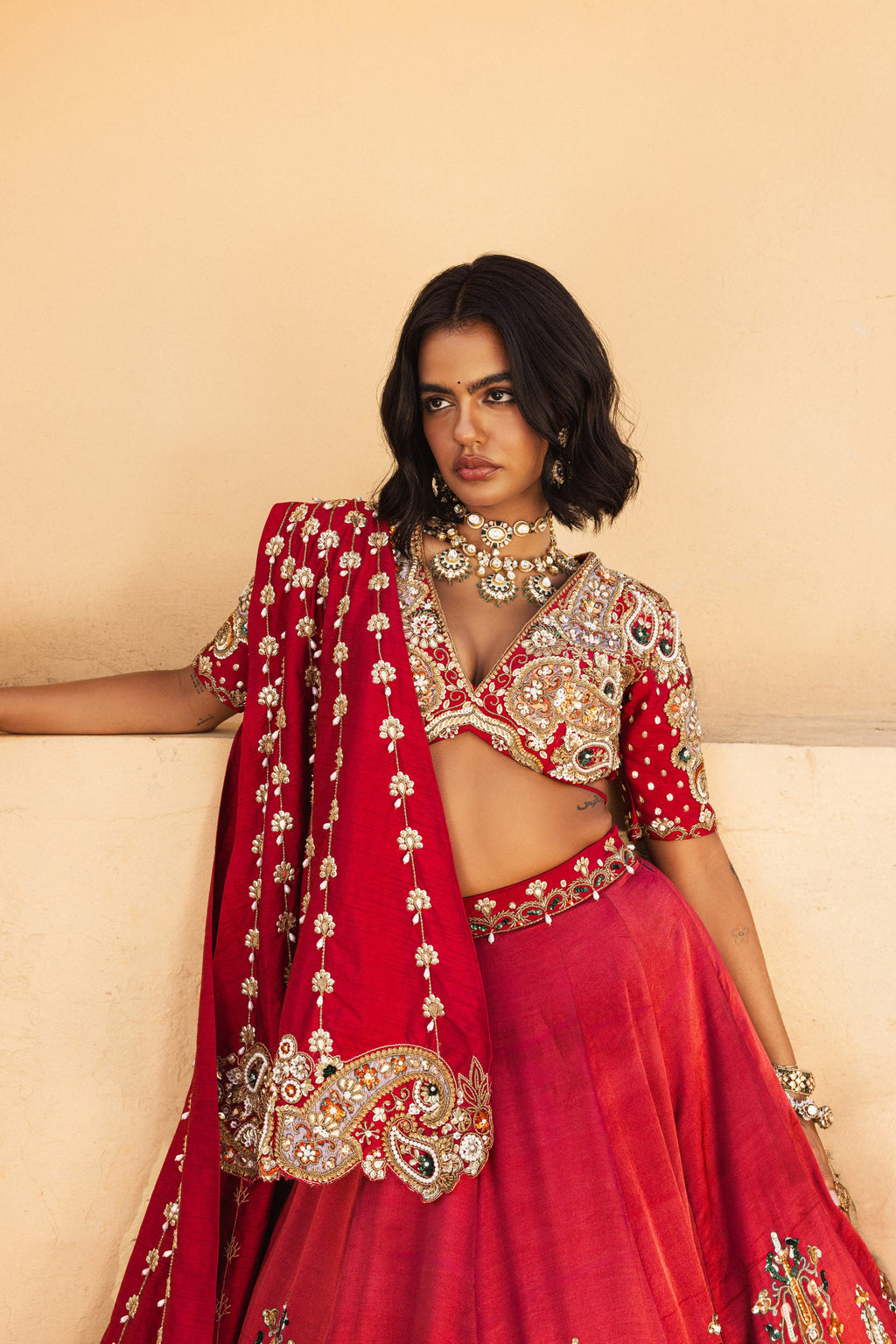 Devi Floral Lehenga