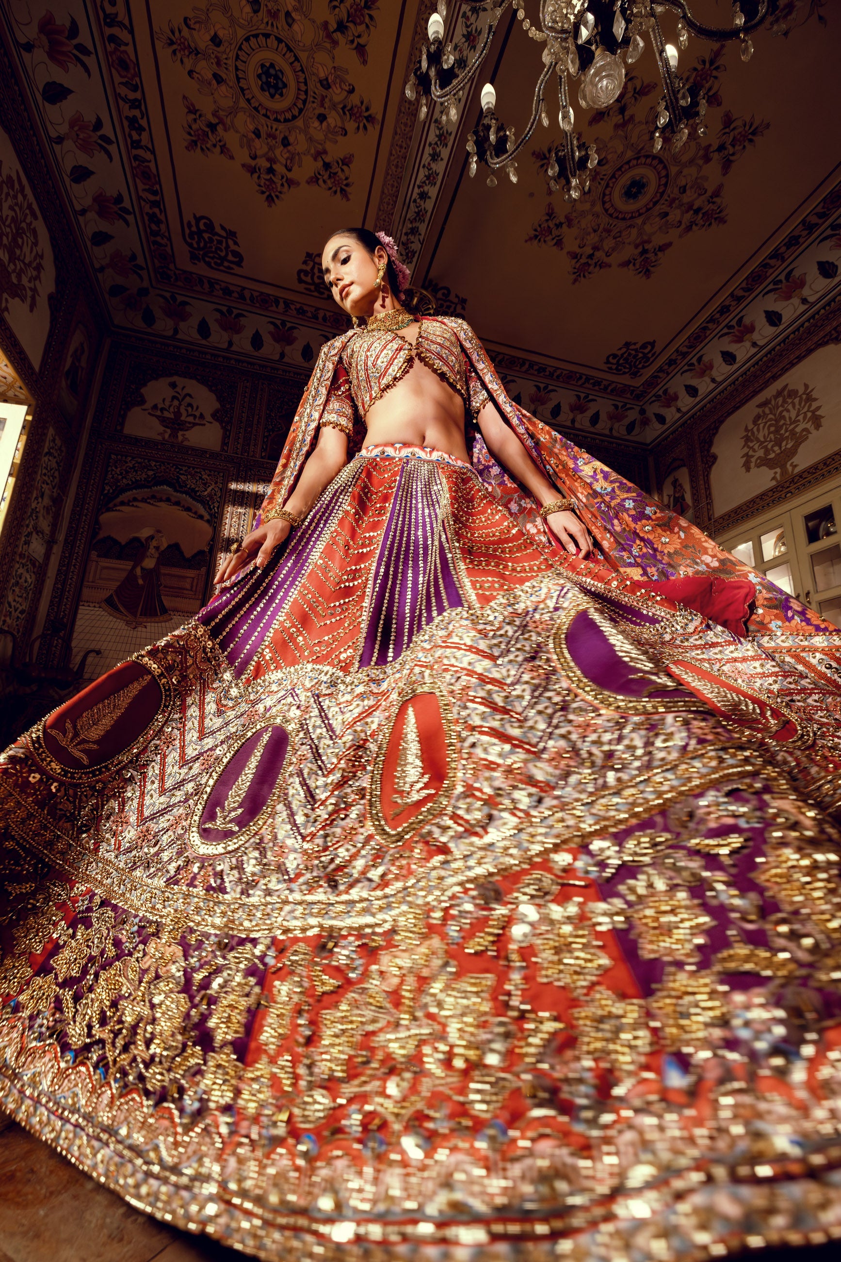 Jharokha Lehenga Secondary image