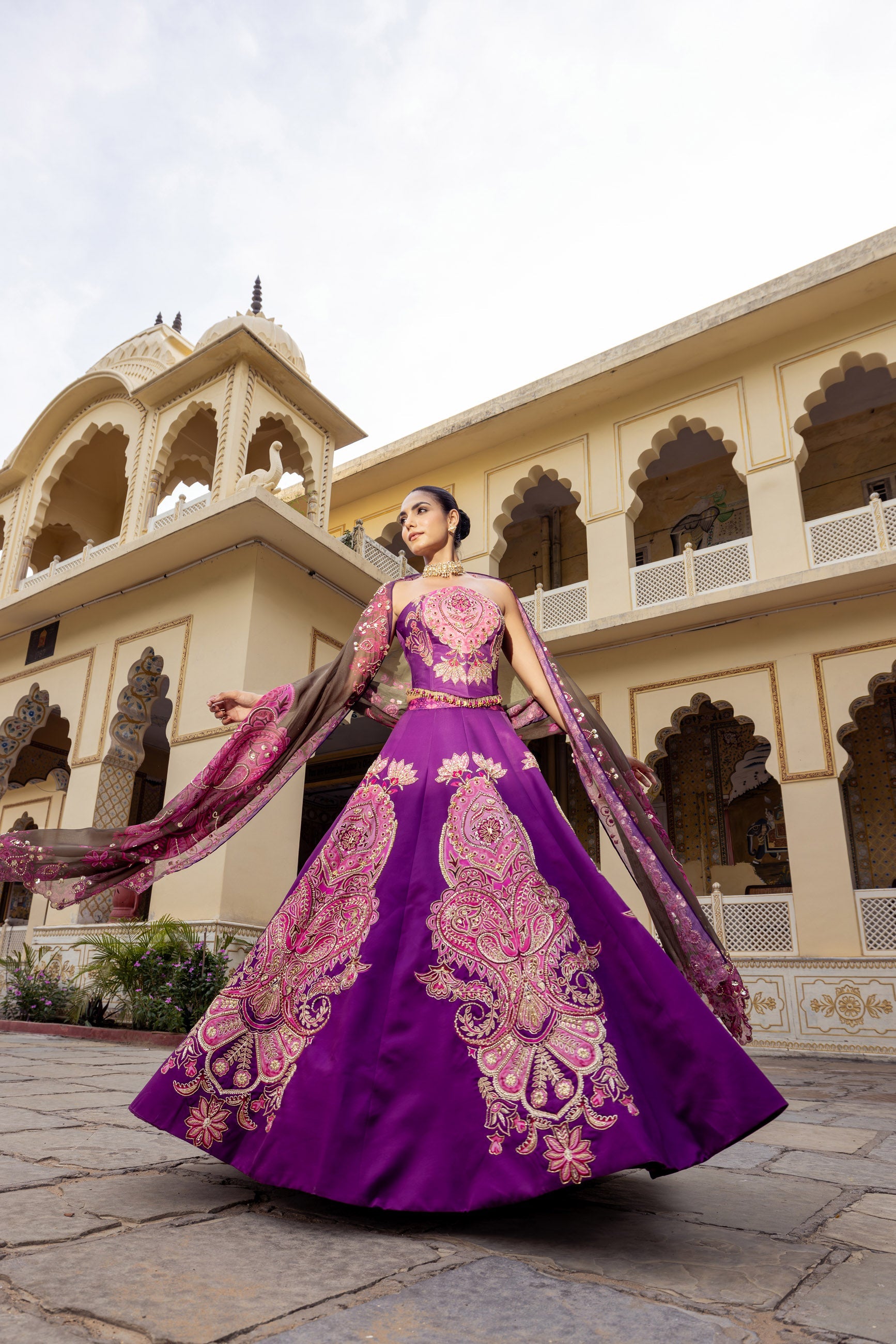 Kainat Paisley Lehenga Main image