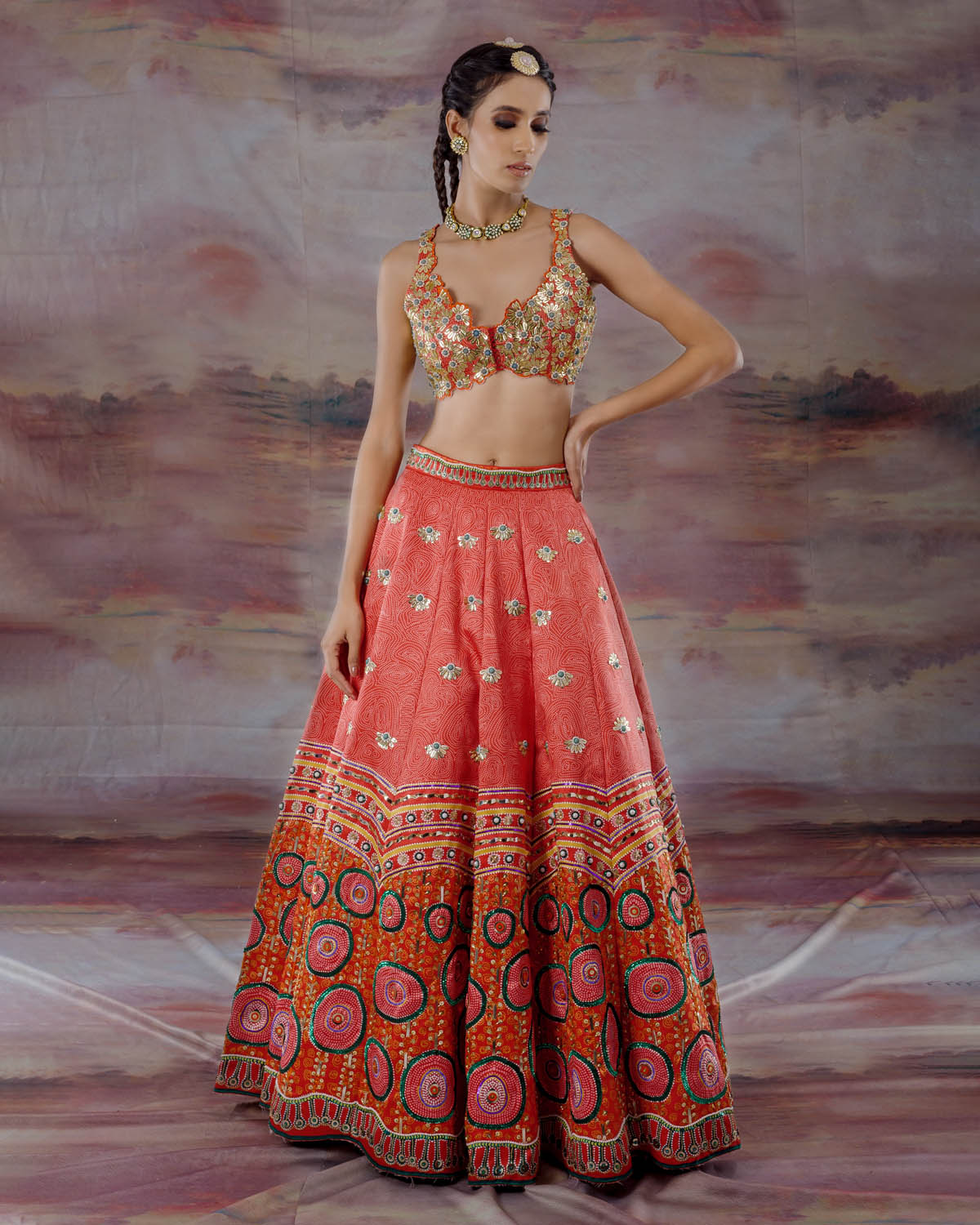 Dandelion Lehenga
