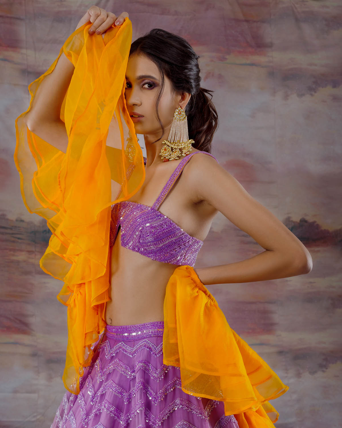 Sunset Lehenga