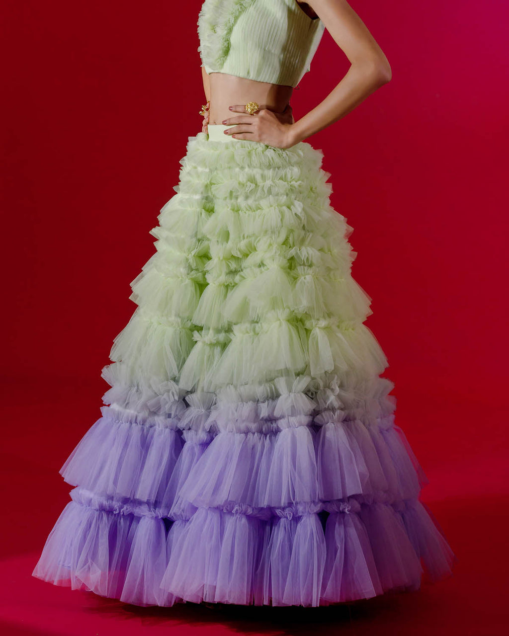 Calypso Ruffled Skirt Set