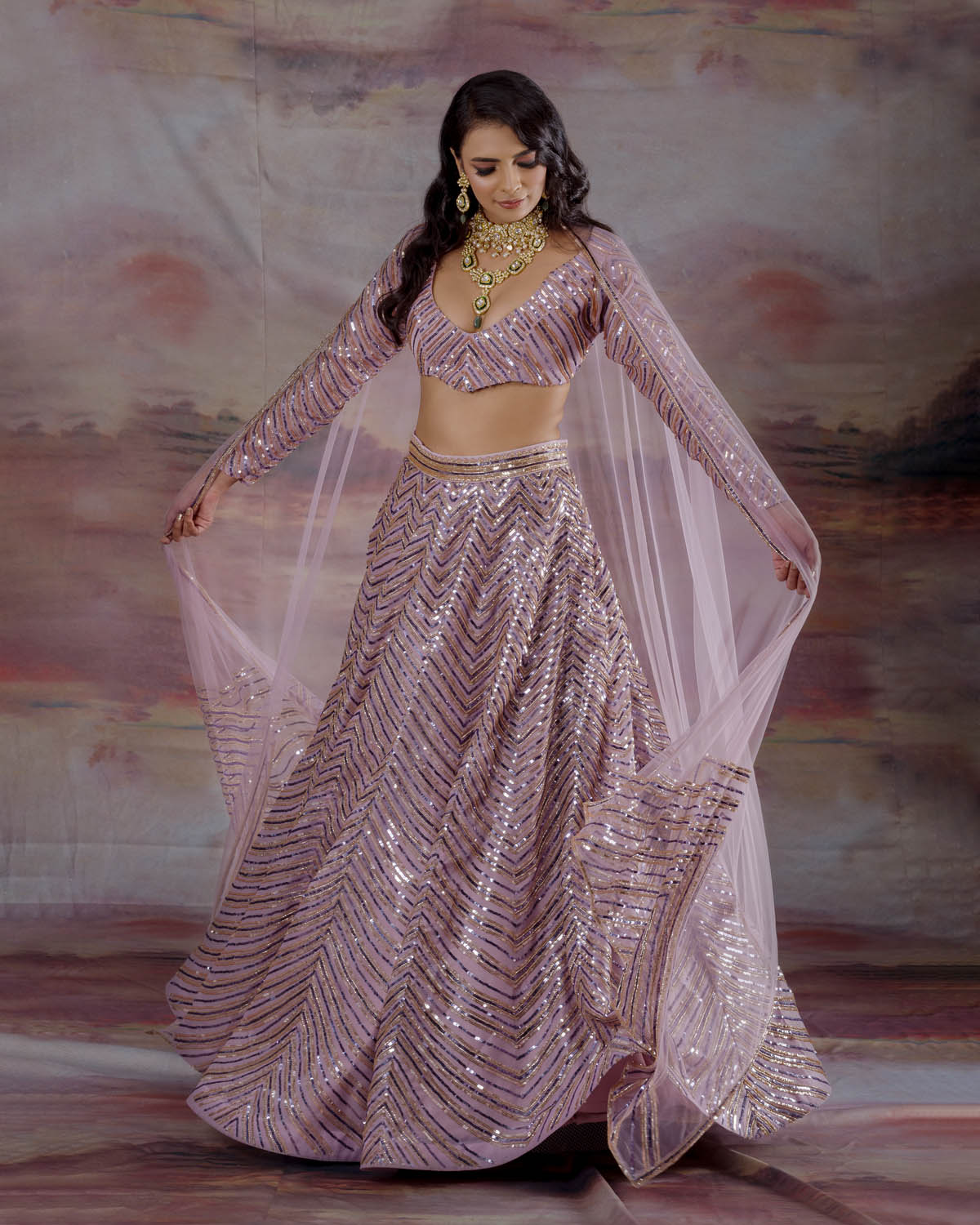 Pastel Peacock Lehenga