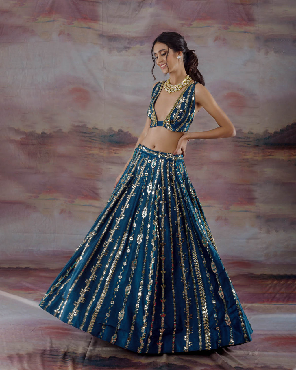 Night Sky Lehenga