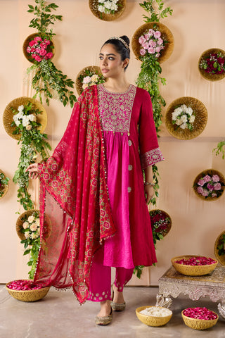 Tasveer Color Block Kurta Set