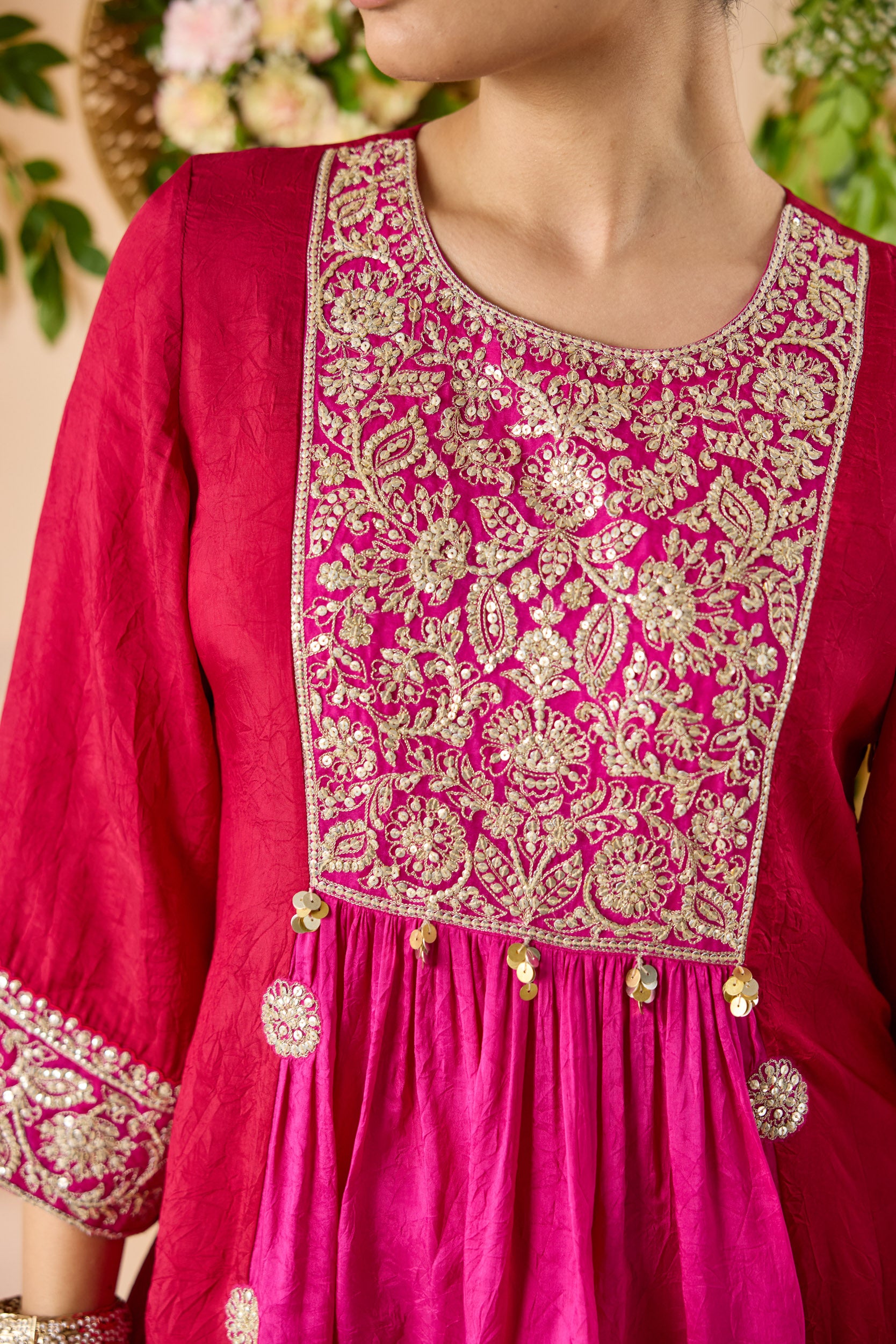 Tasveer Color Block Kurta Set