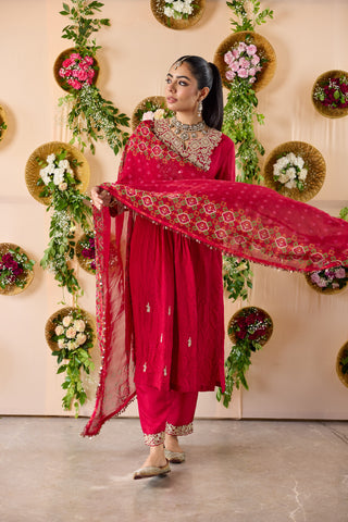 Hariyali Pintuck Set