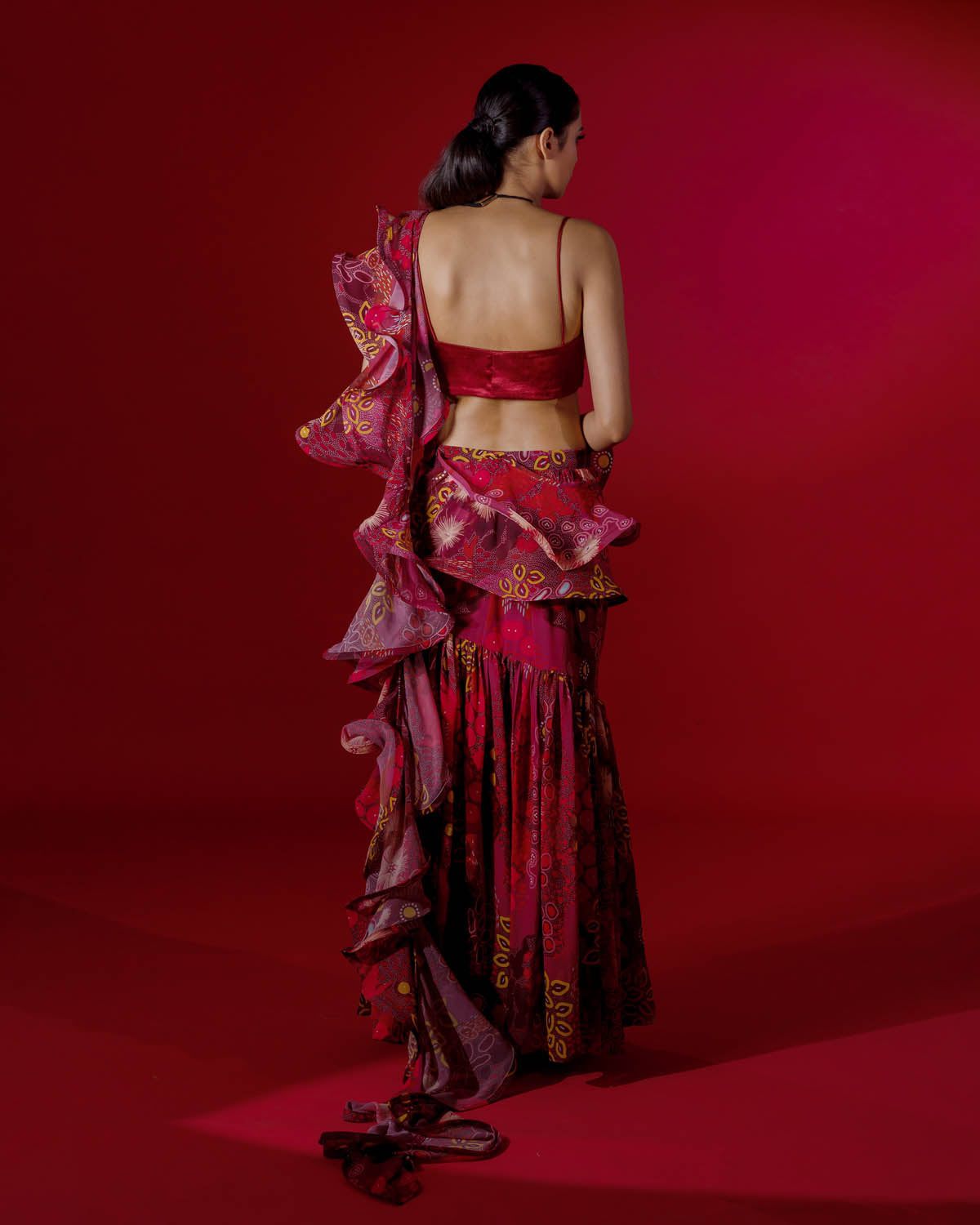 Jelly Fish Drape Saree