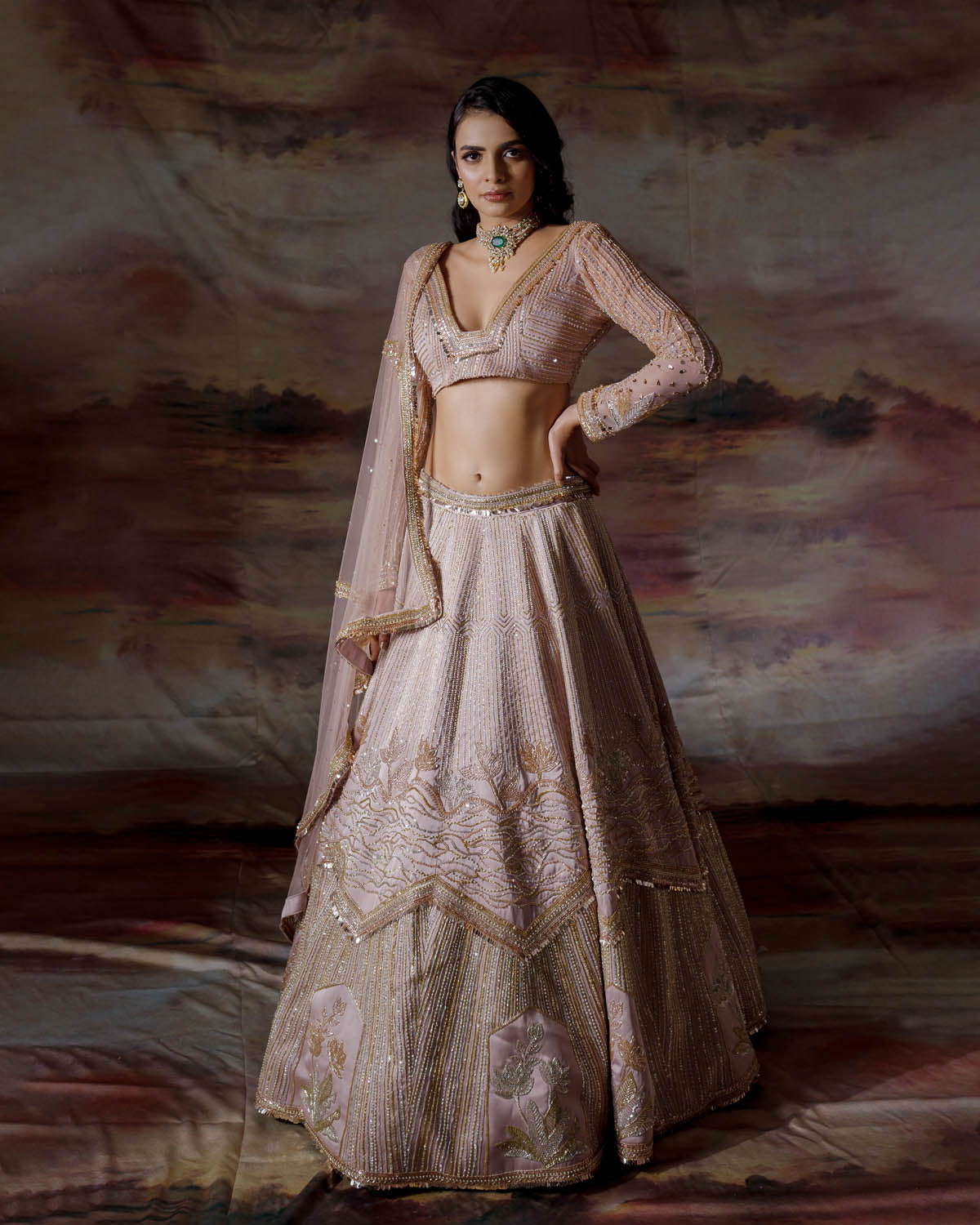 Blush Sand Lehenga