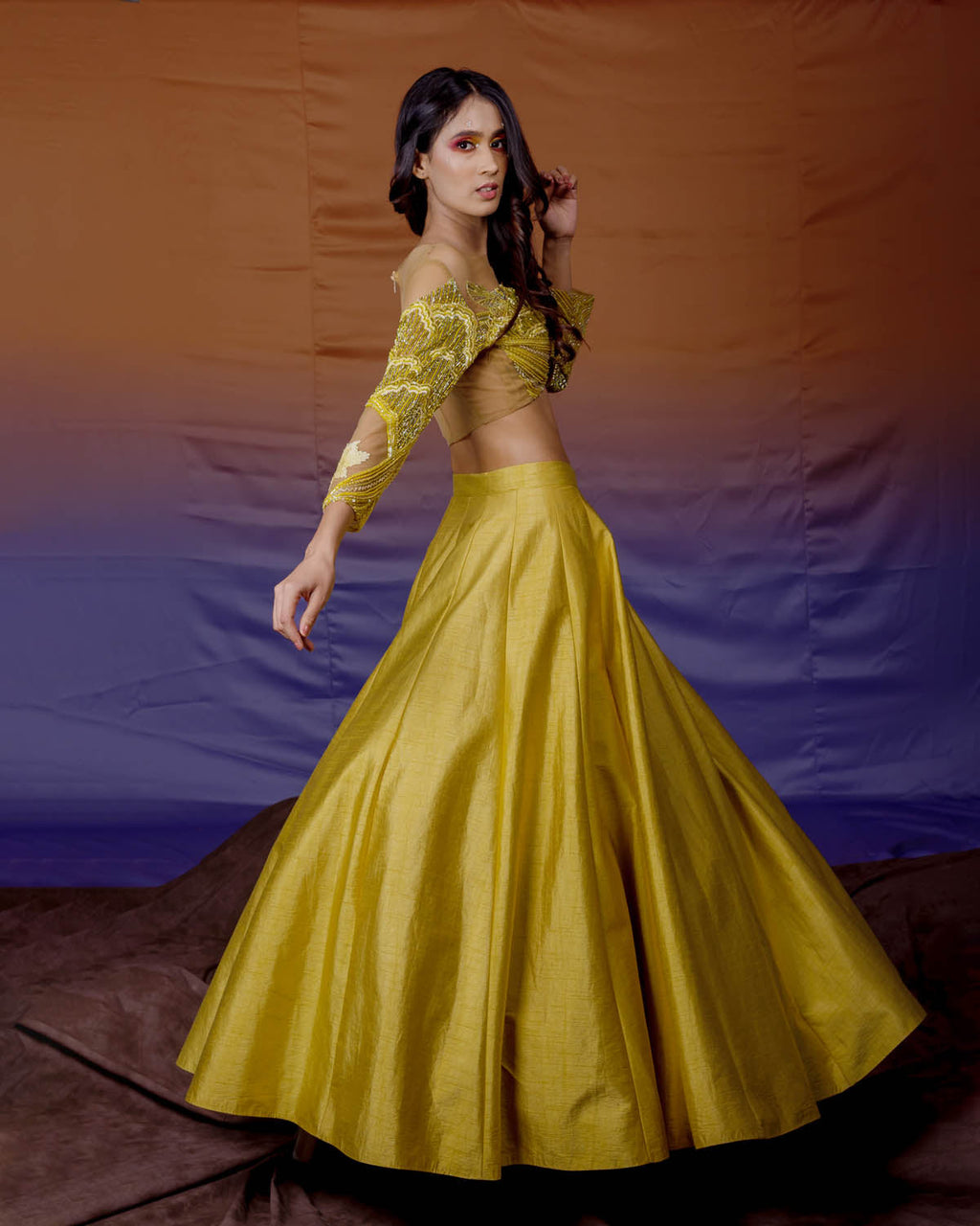Sunflower Lehenga
