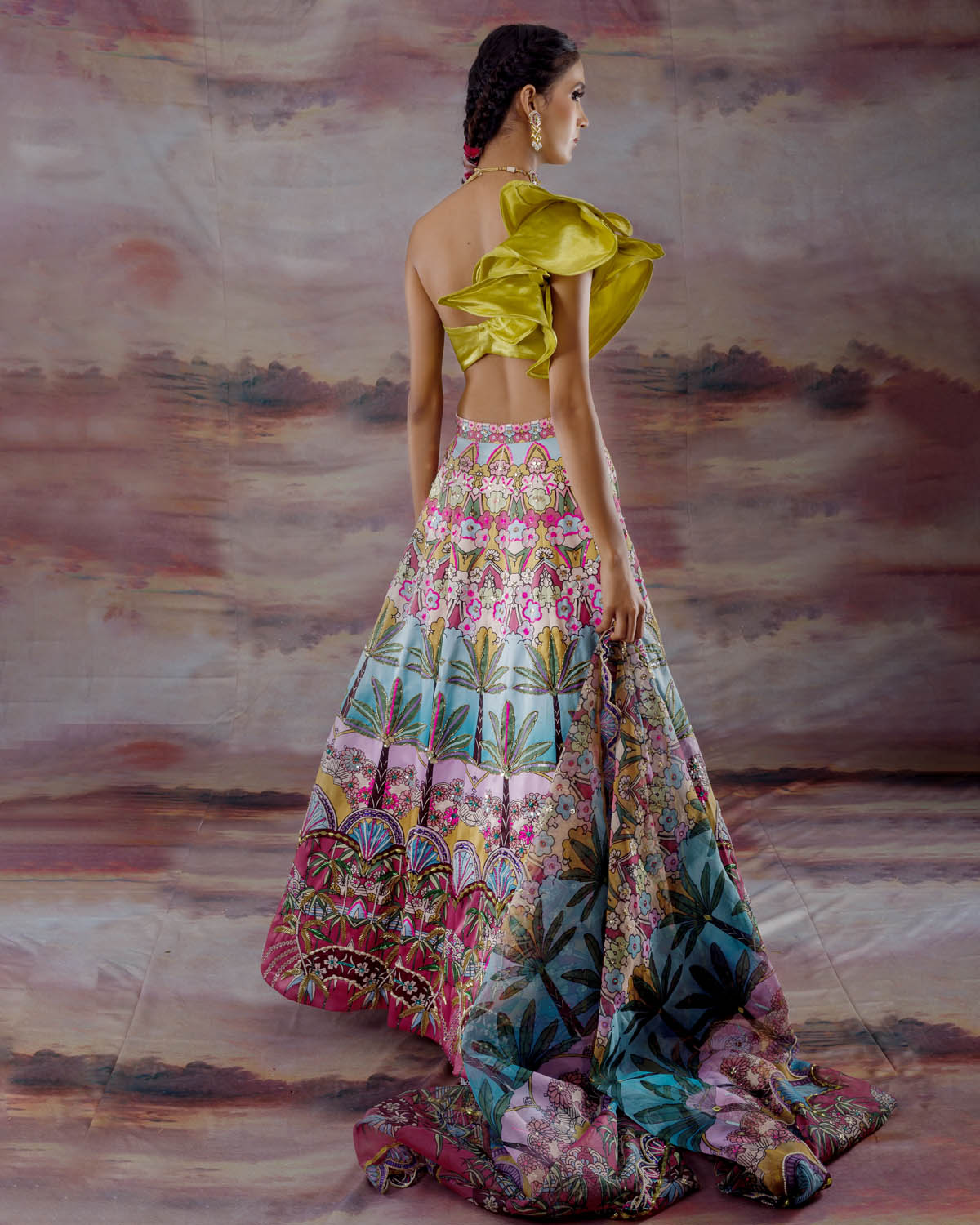 Tropical Forest Lehenga