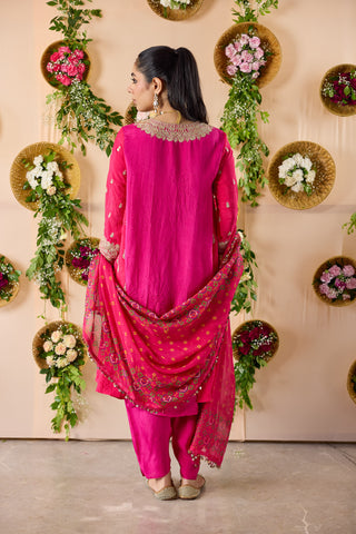 Khushnama Color Block Kurta Set