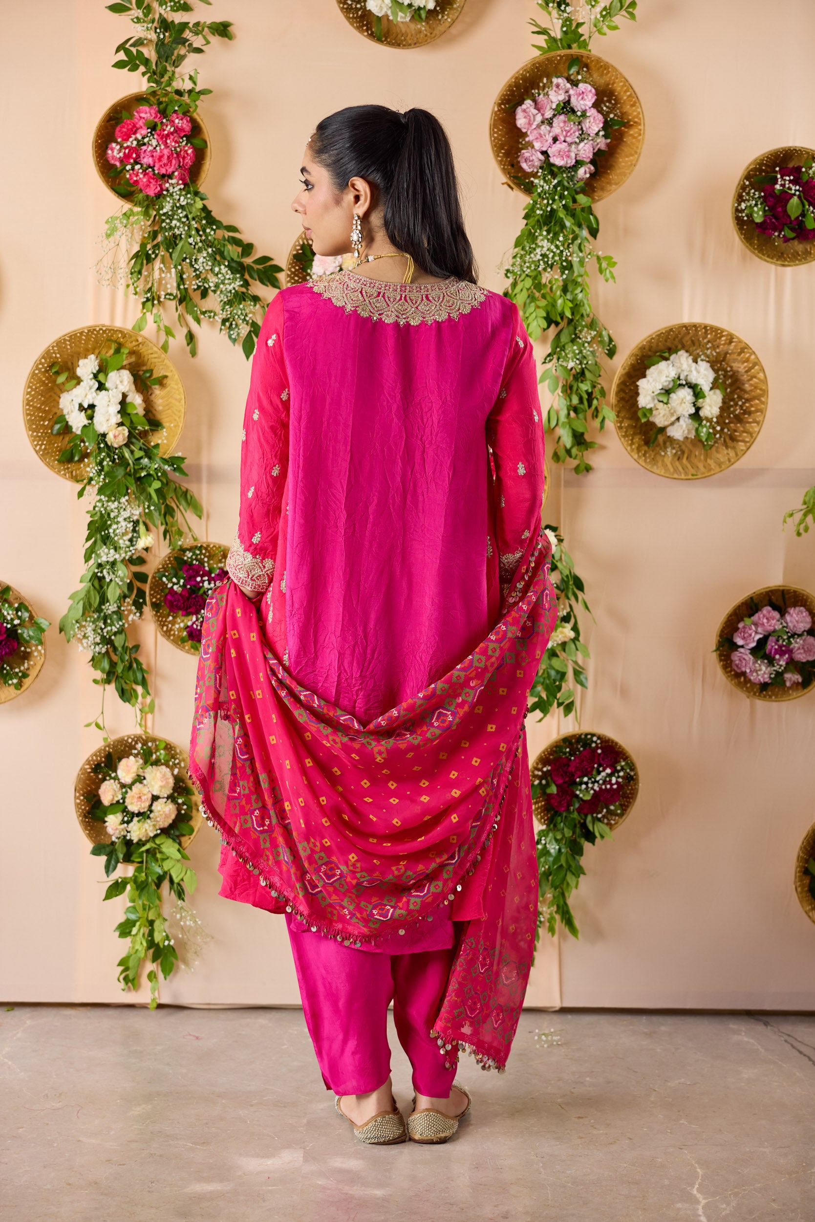 Khushnama Color Block Kurta Set