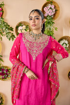 Khushnama Color Block Kurta Set