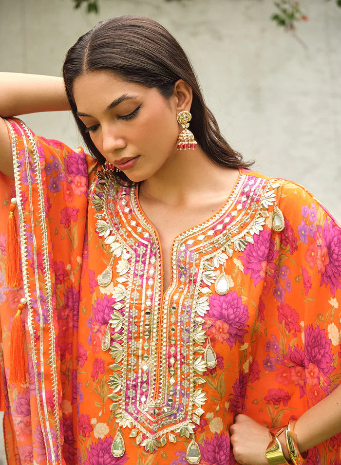 Bhavya Mirror Kaftan