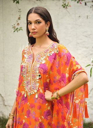 Bhavya Mirror Kaftan
