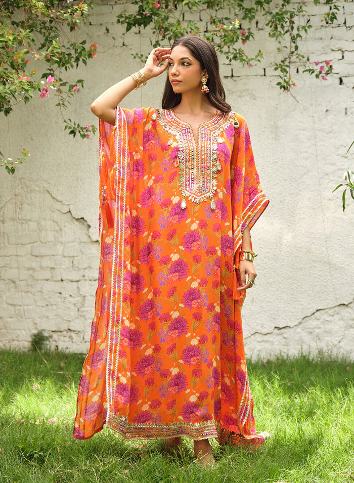Bhavya Mirror Kaftan