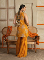 Bhuvaneshwari Chita Work Gharara Set