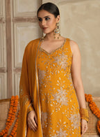 Bhuvaneshwari Chita Work Gharara Set