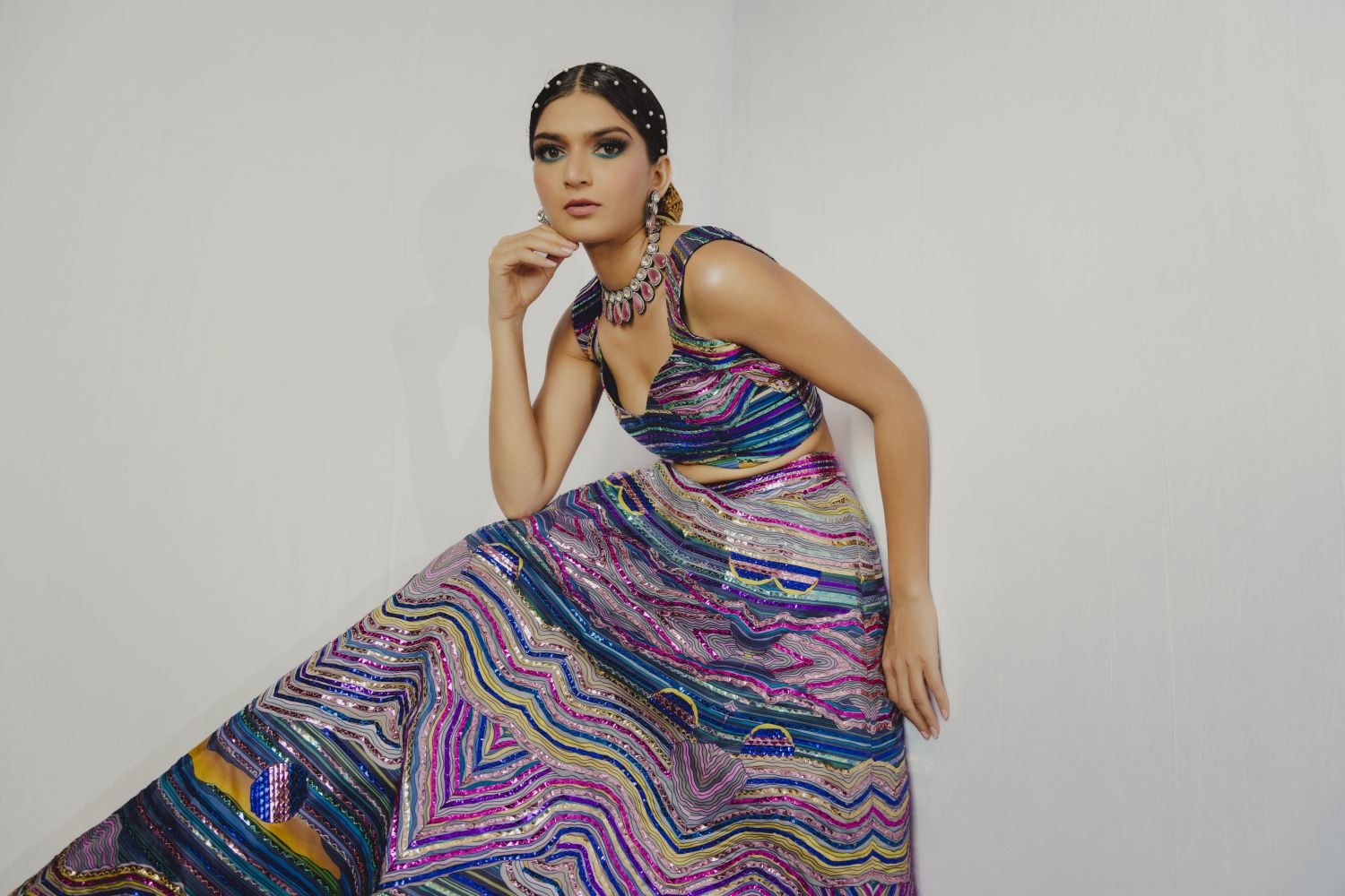 Metallic Saga Lehenga