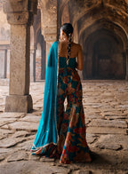 Chinar Printed Mirror Work Garara Set