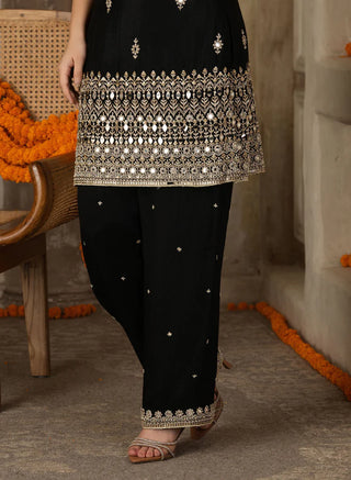 Charita Mirror Work Suit Set