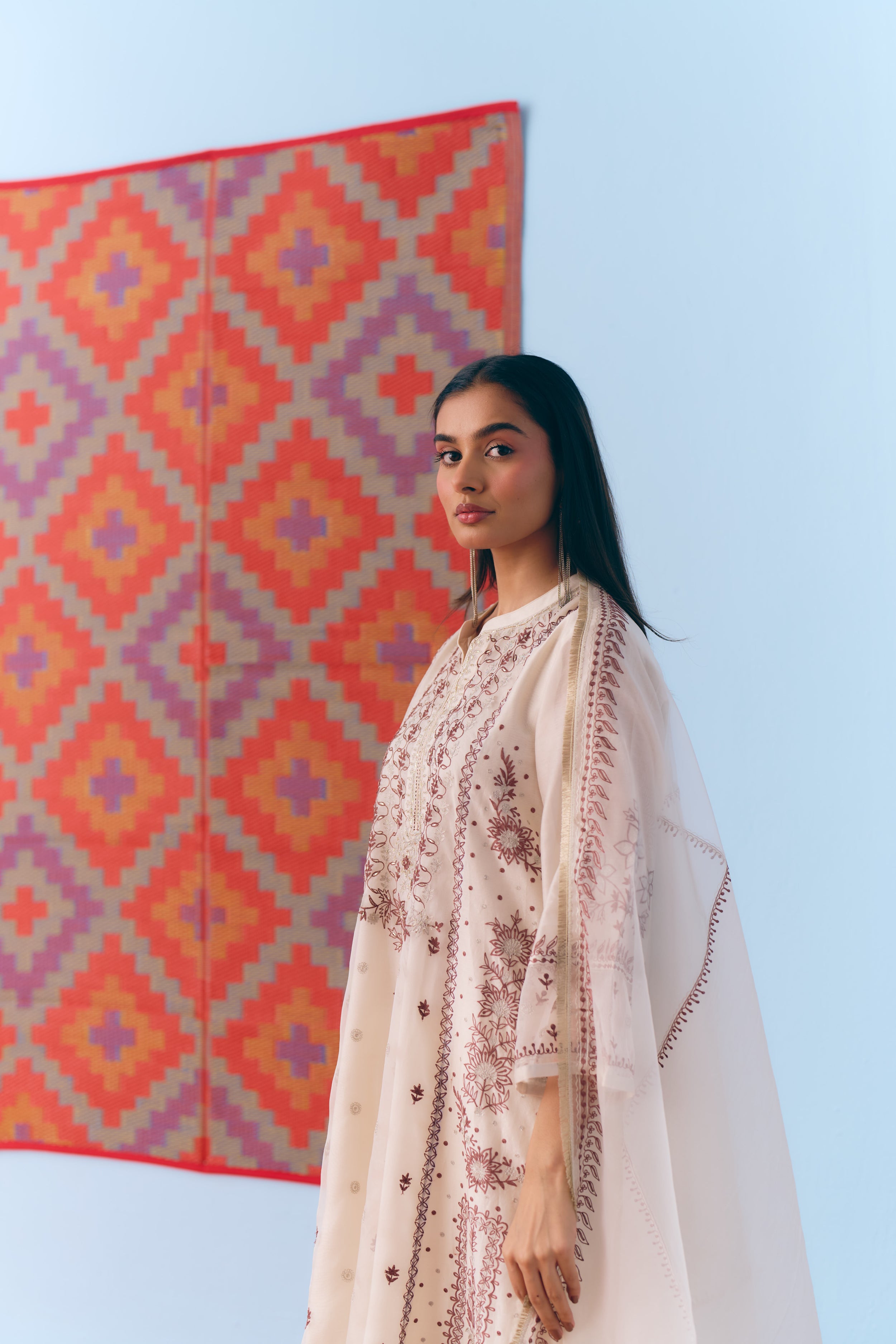 Ruaan Chanderi Kurta Set