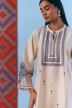 Shaam Chanderi Kurta Set