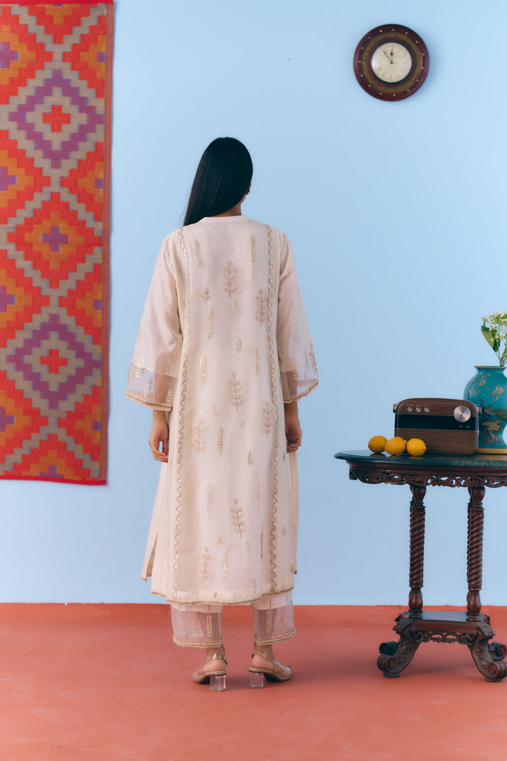 Kiran Chanderi Kurta Set