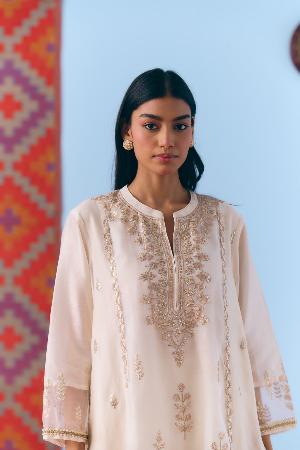 Kiran Chanderi Kurta Set