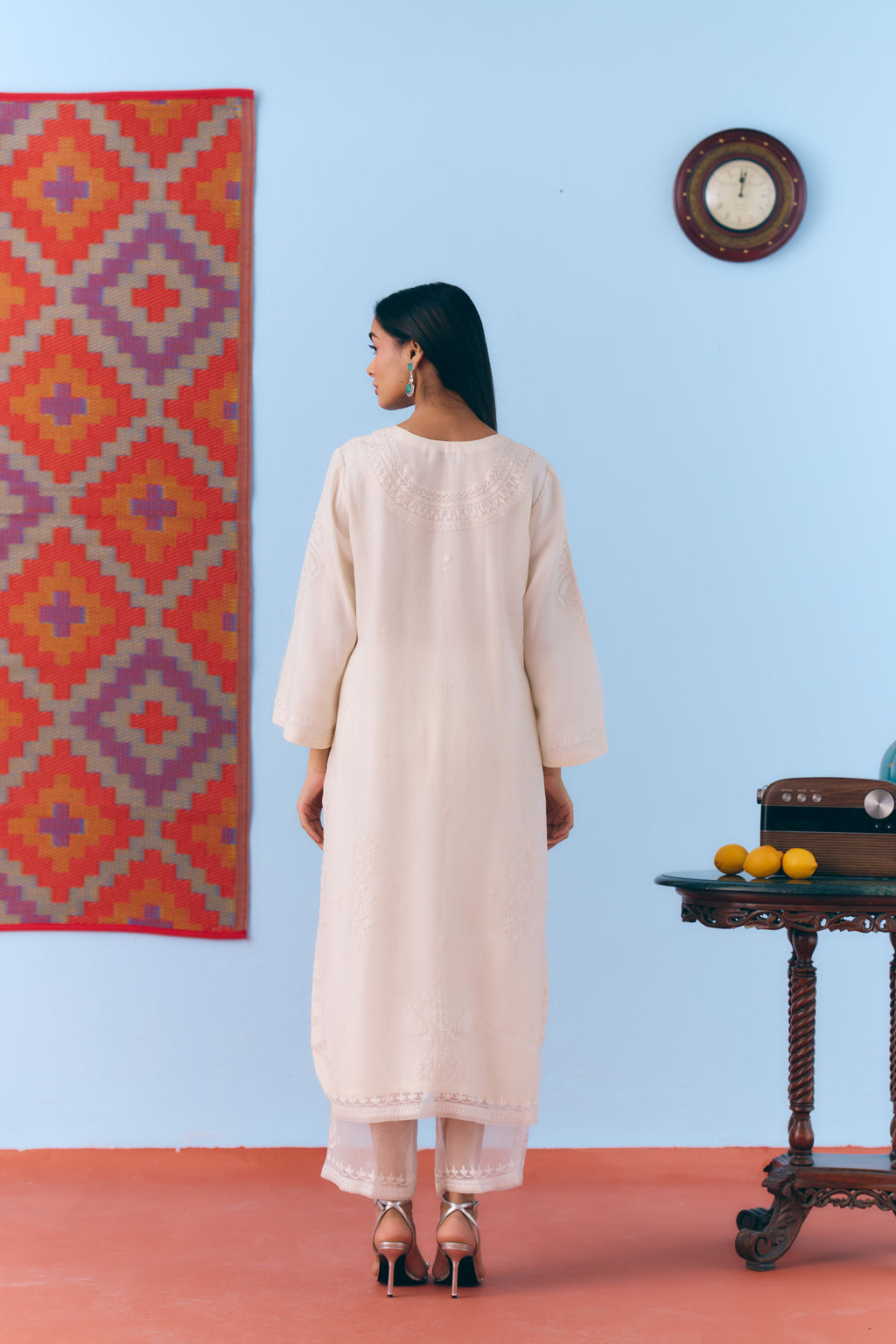 Dhawala Organza Kurta Set