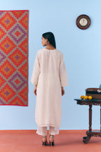 Dhawala Organza Kurta Set