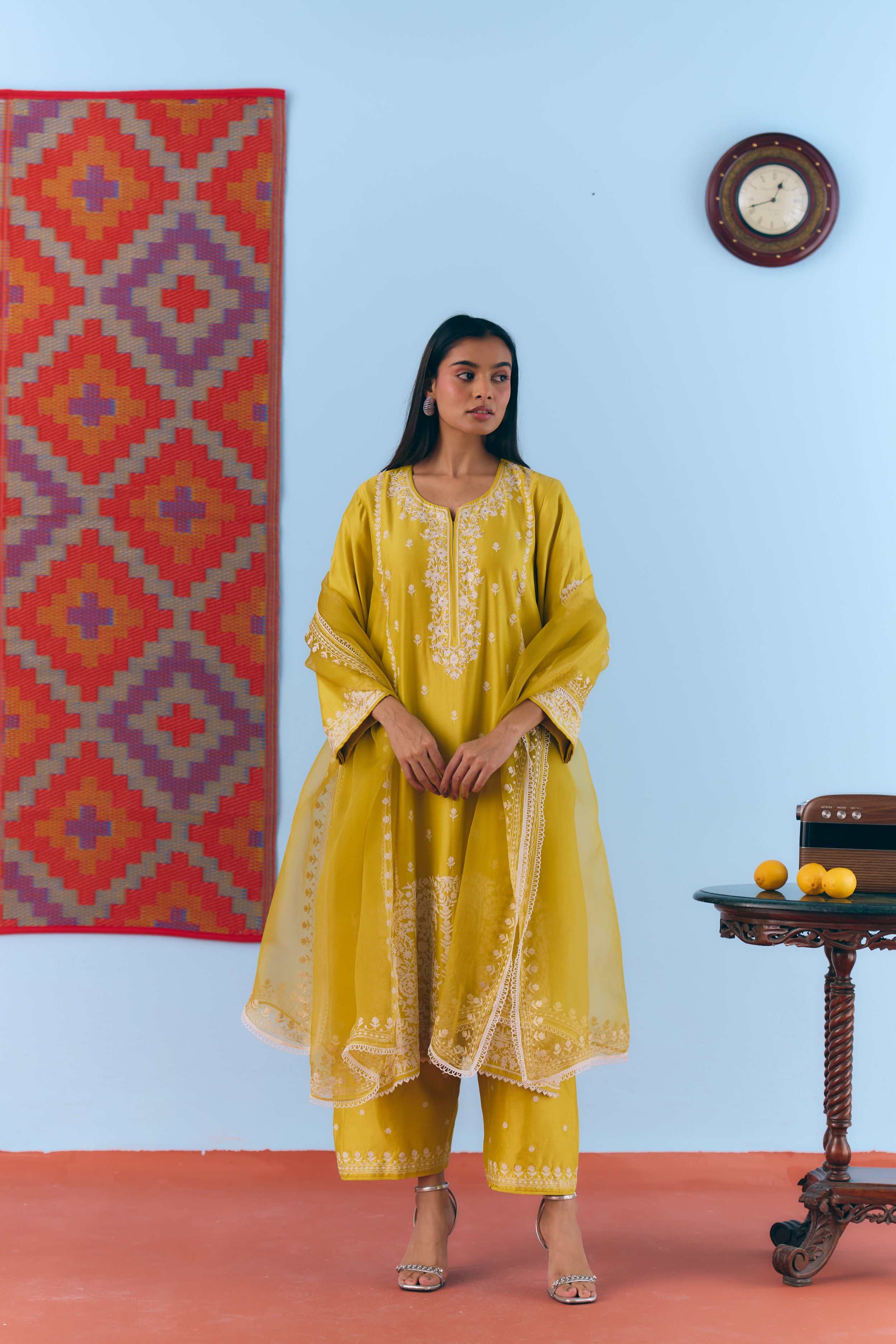 Parchhain Chanderi Kurta Set