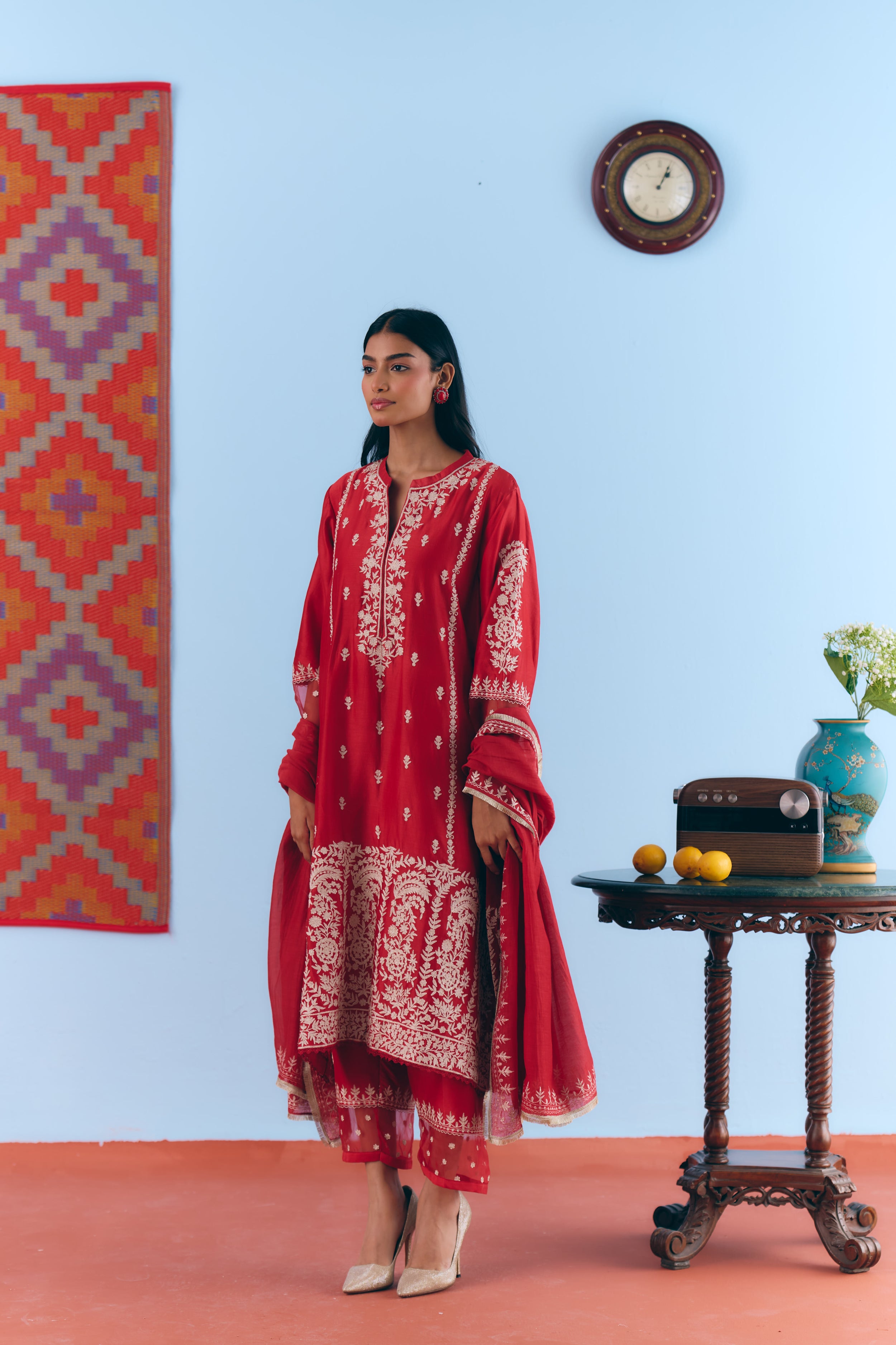 Gulaal Chanderi Kurta Set