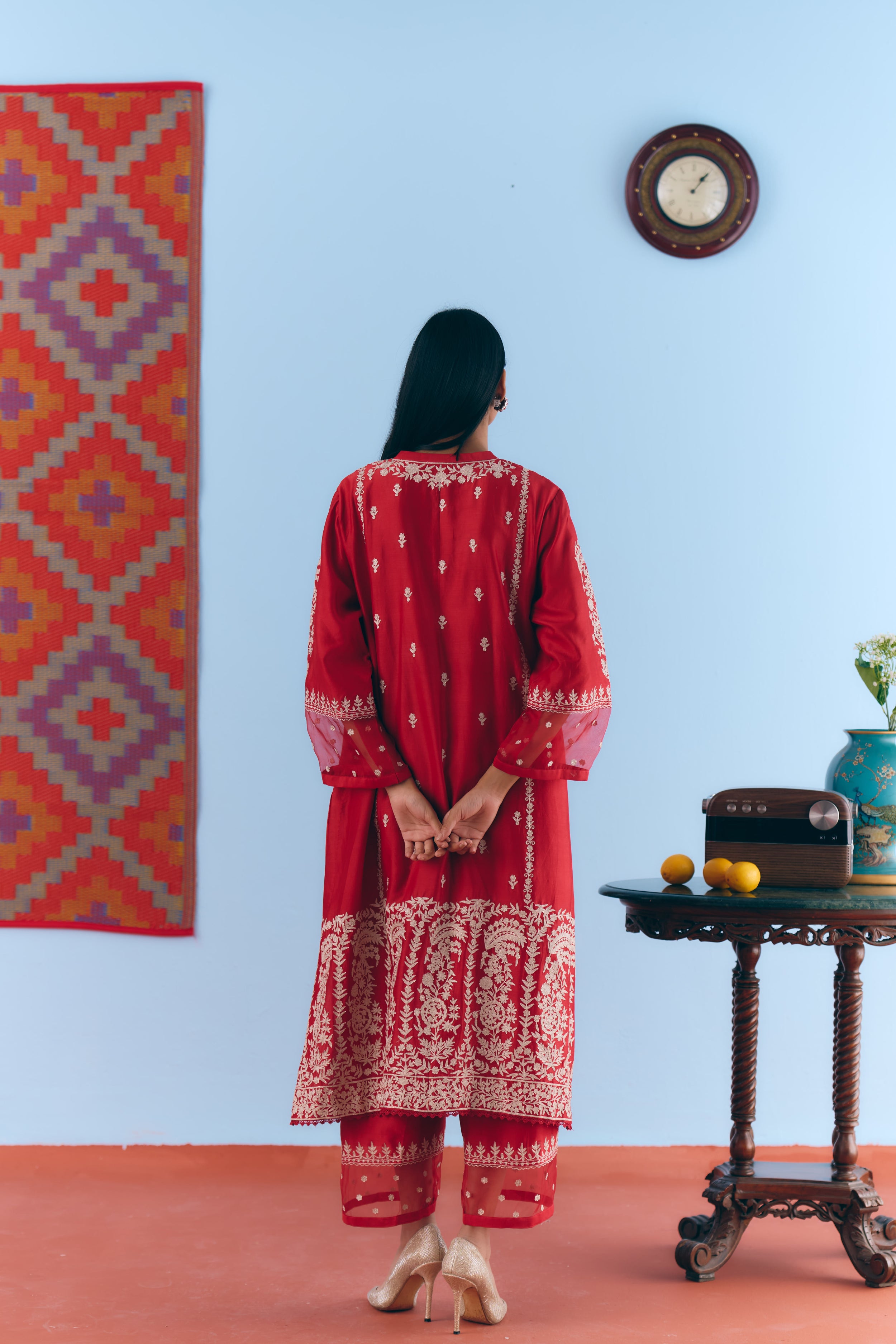 Gulaal Chanderi Kurta Set