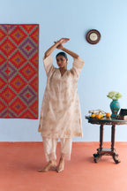 Shikargah Chanderi Kurta Set