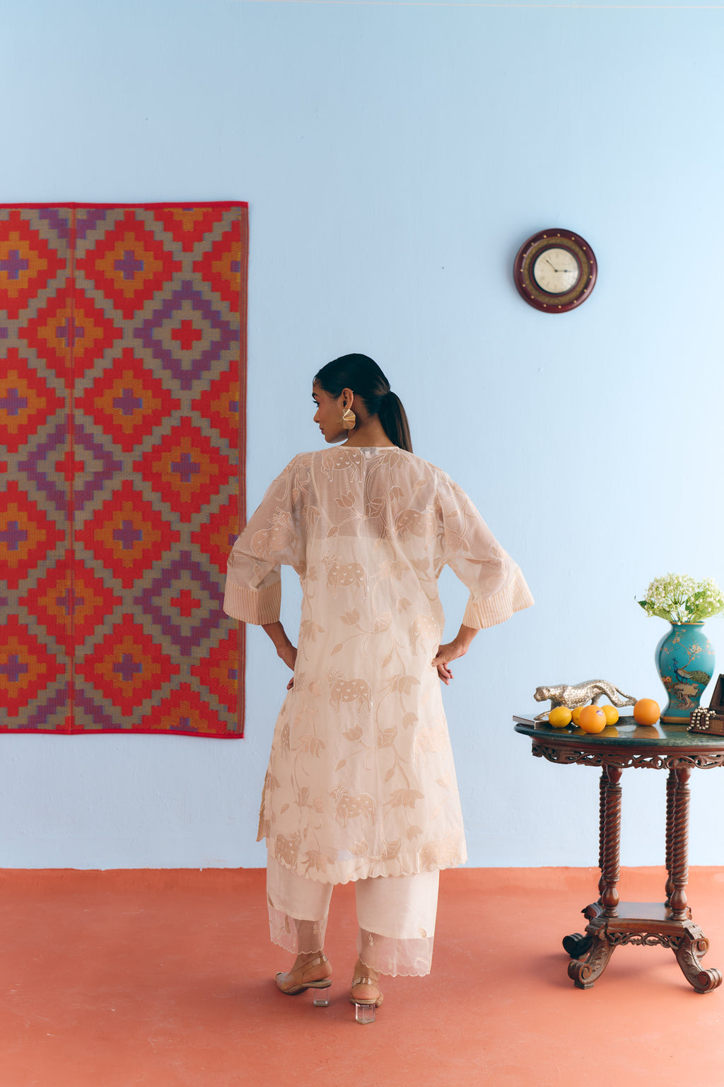 Shikargah Chanderi Kurta Set