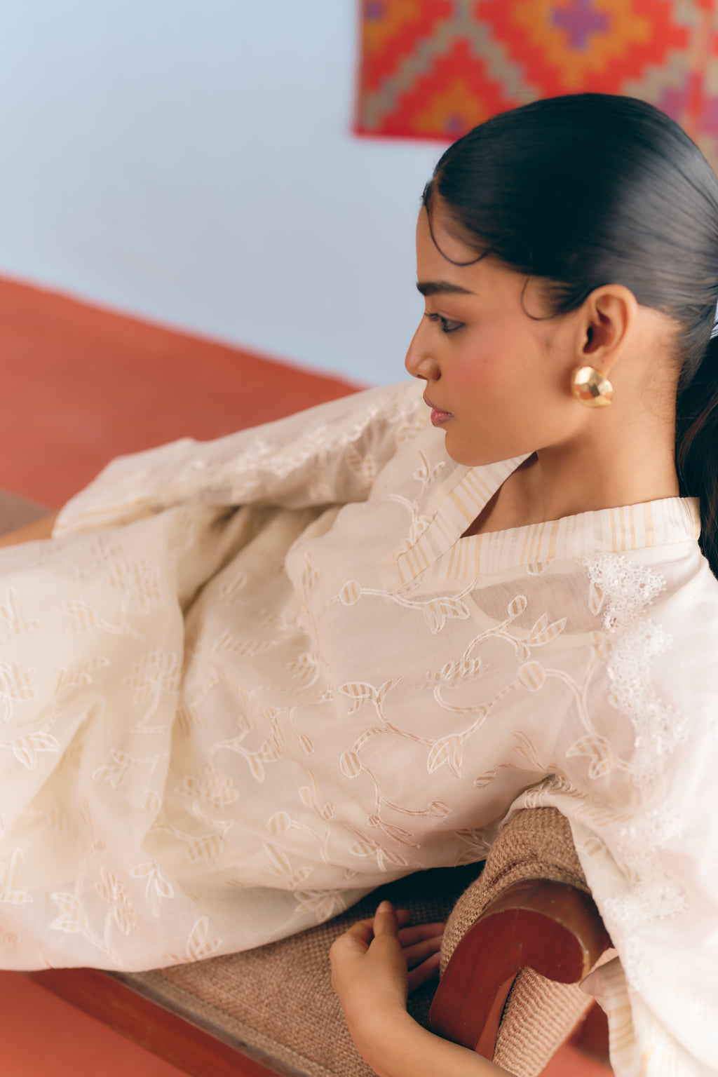 Baagh Chanderi Kurta Set