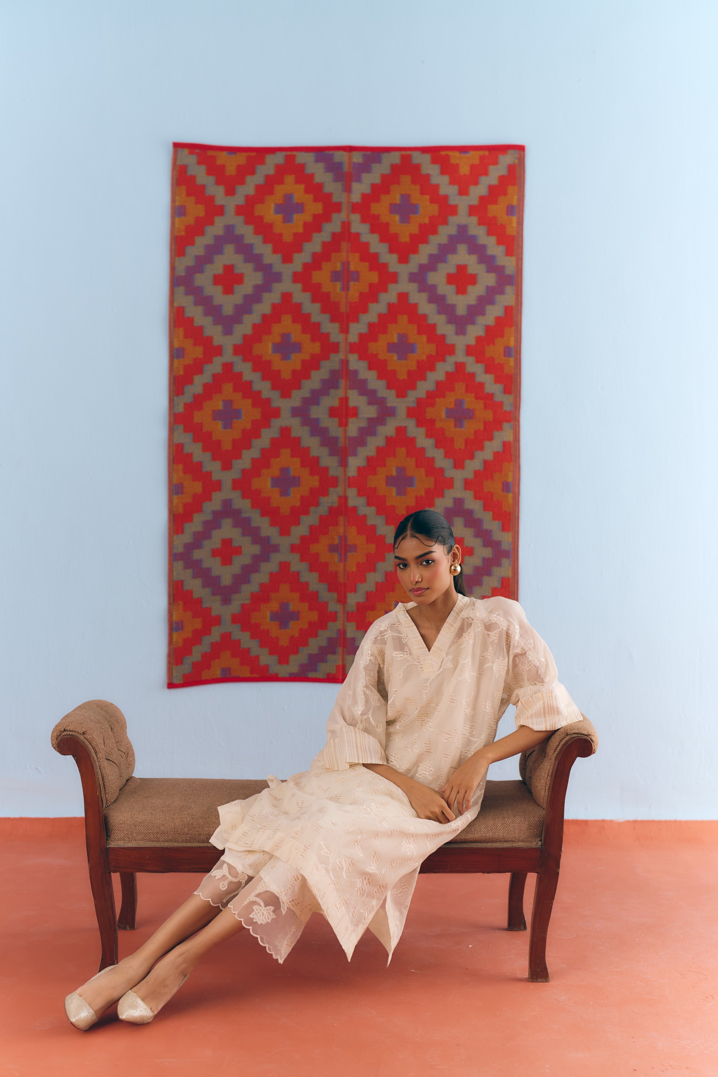 Baagh Chanderi Kurta Set