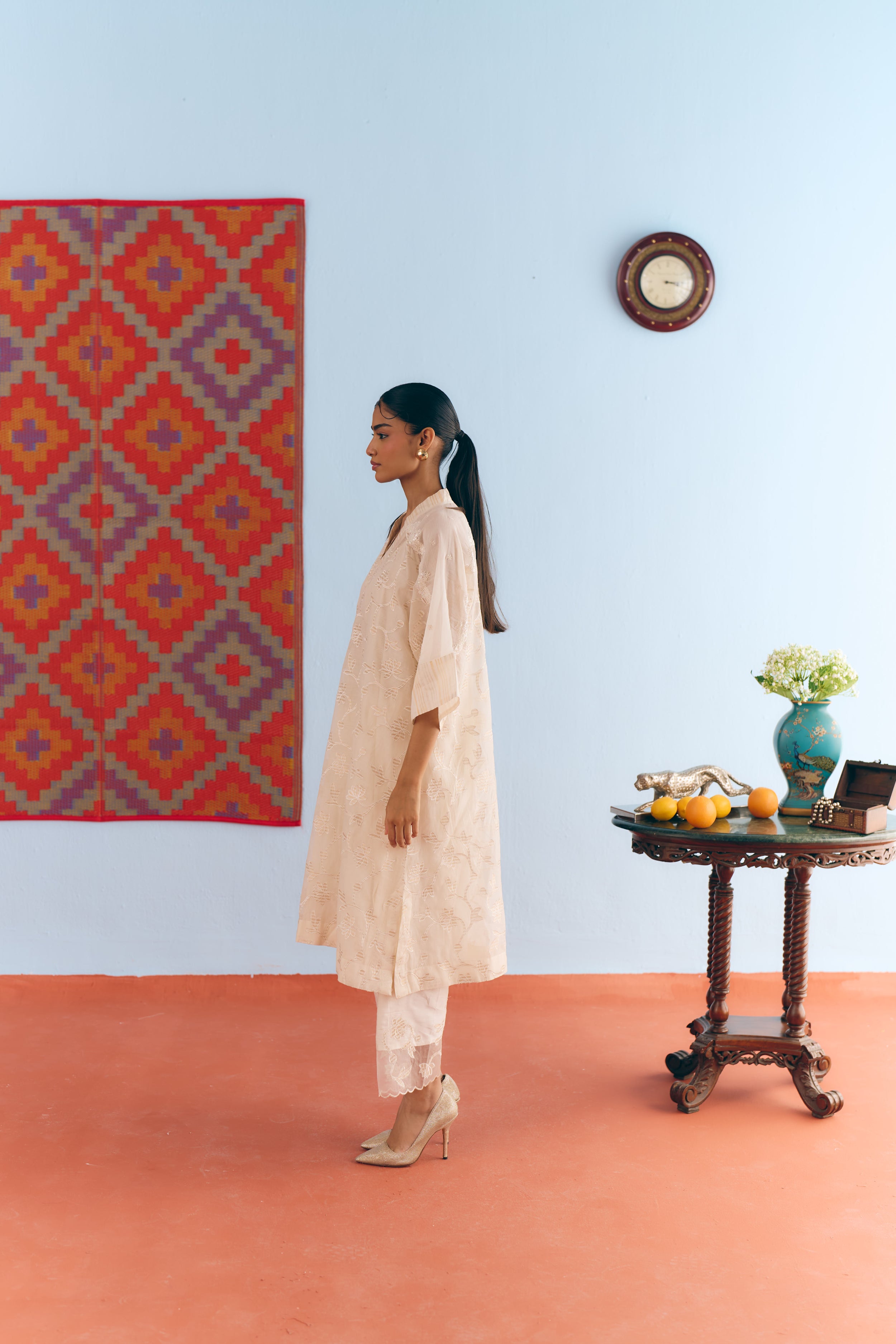 Baagh Chanderi Kurta Set