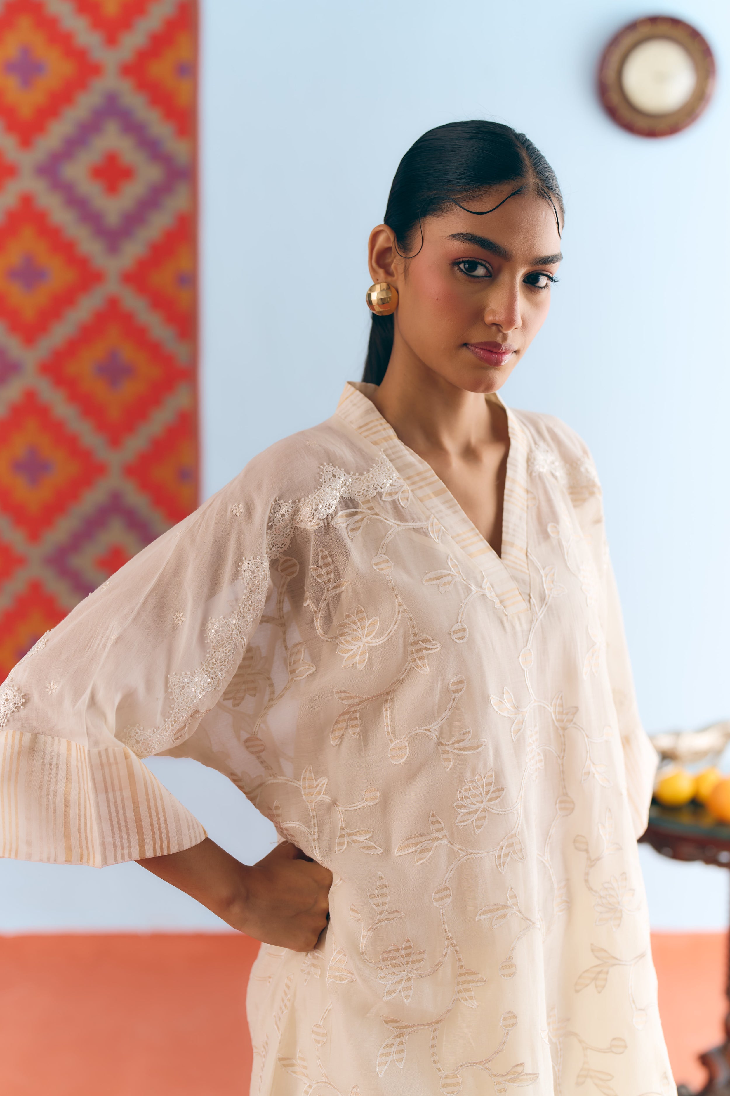 Baagh Chanderi Kurta Set