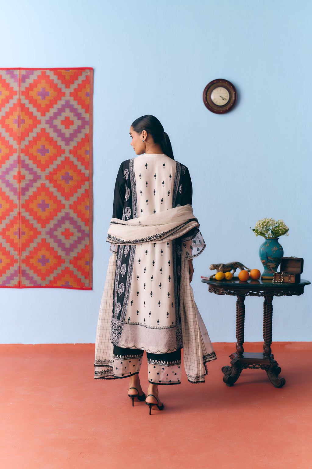 Tazaad Chanderi Kurta Set