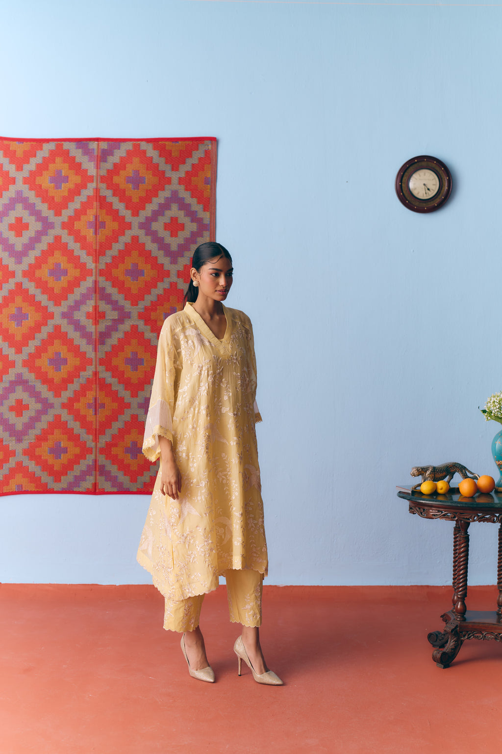 Dhoop Chanderi Kurta Set