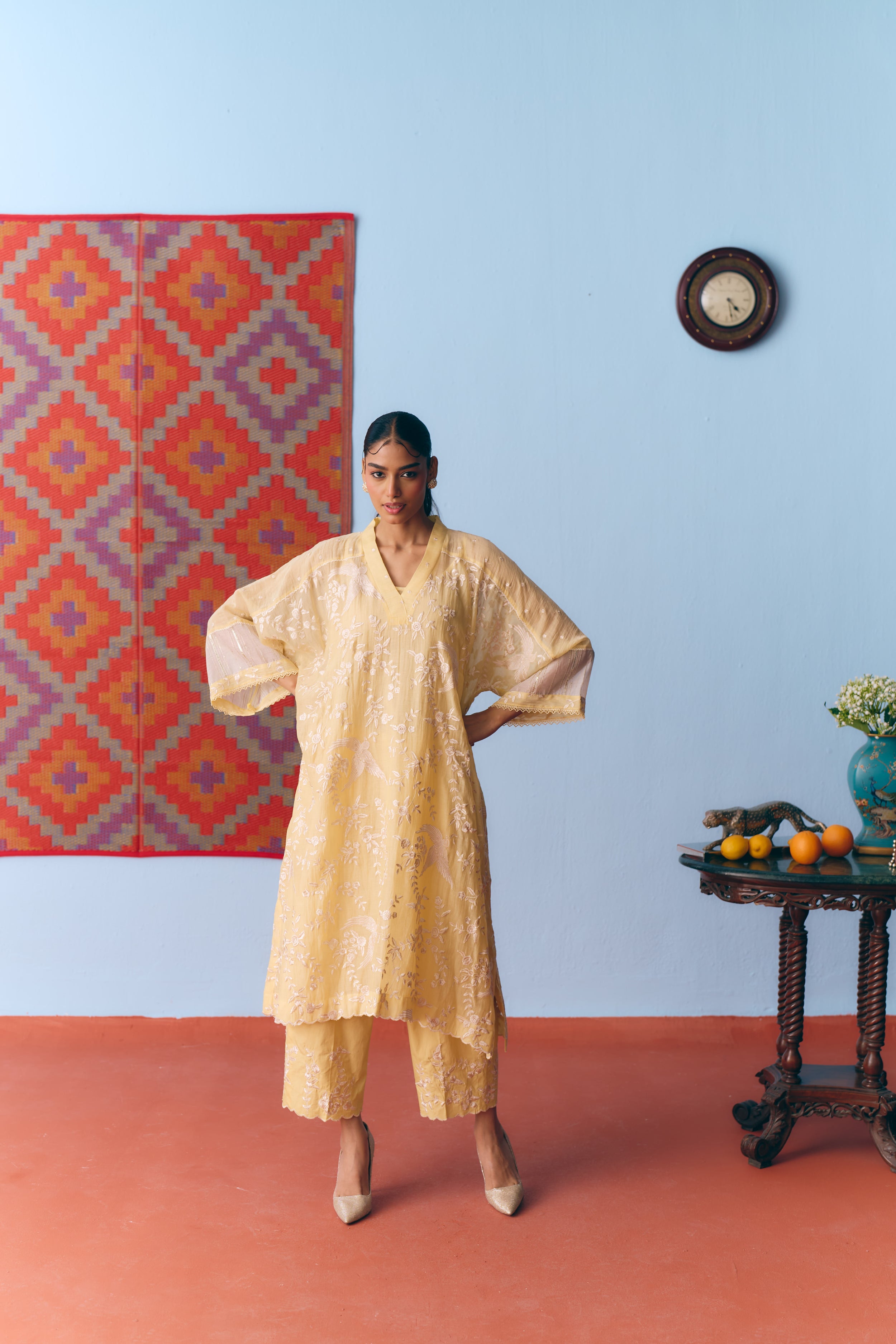 Dhoop Chanderi Kurta Set