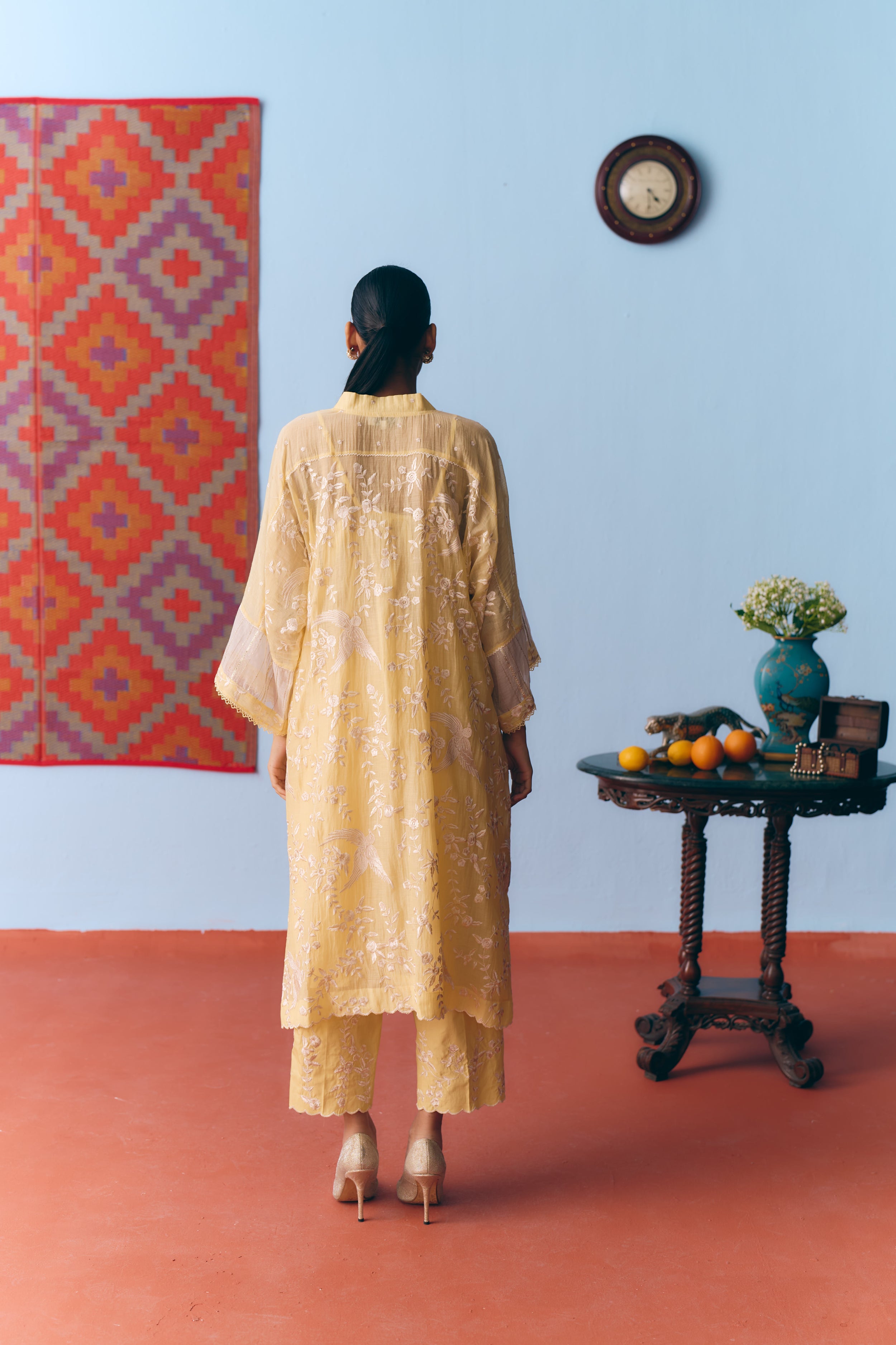 Dhoop Chanderi Kurta Set