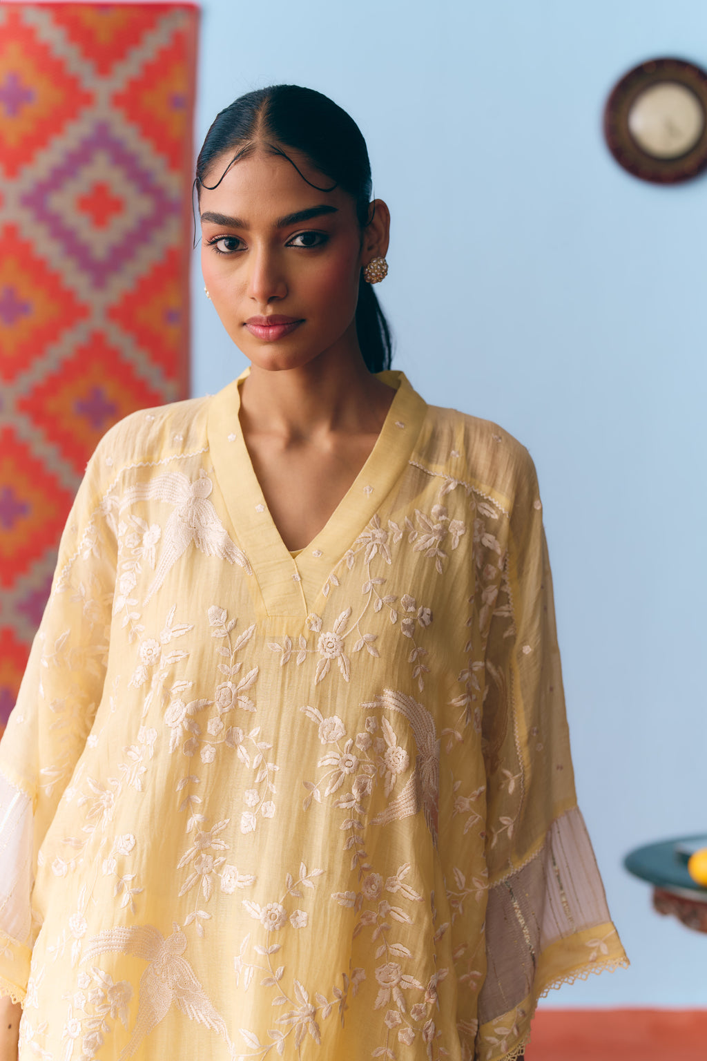 Dhoop Chanderi Kurta Set