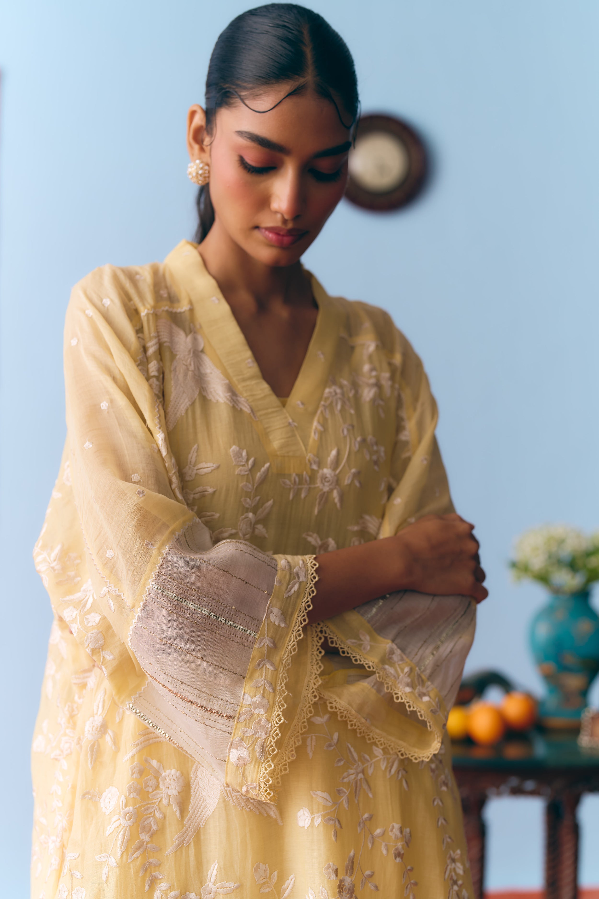 Dhoop Chanderi Kurta Set