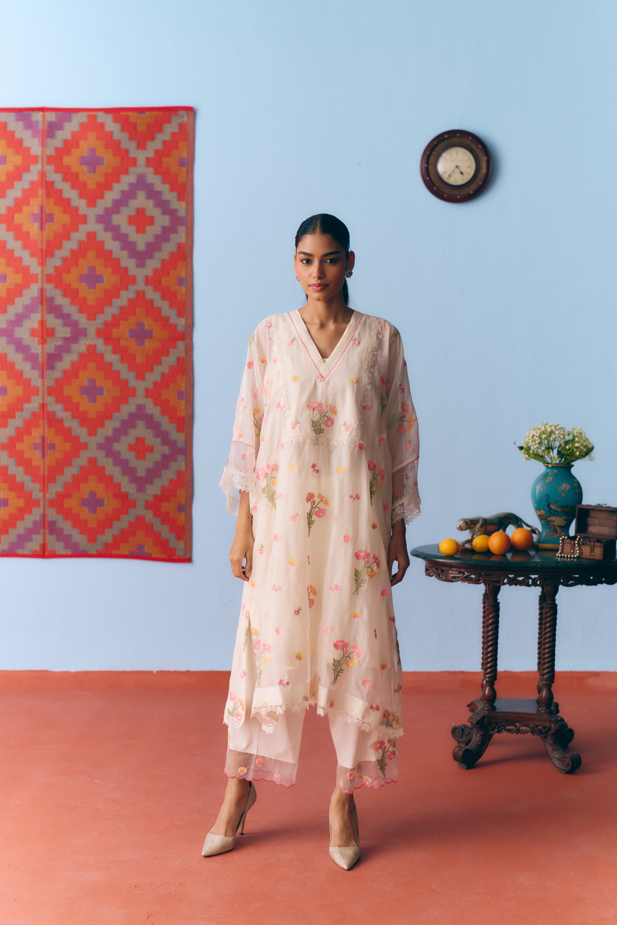 Guldasta Chanderi Kurta Set Secondary image