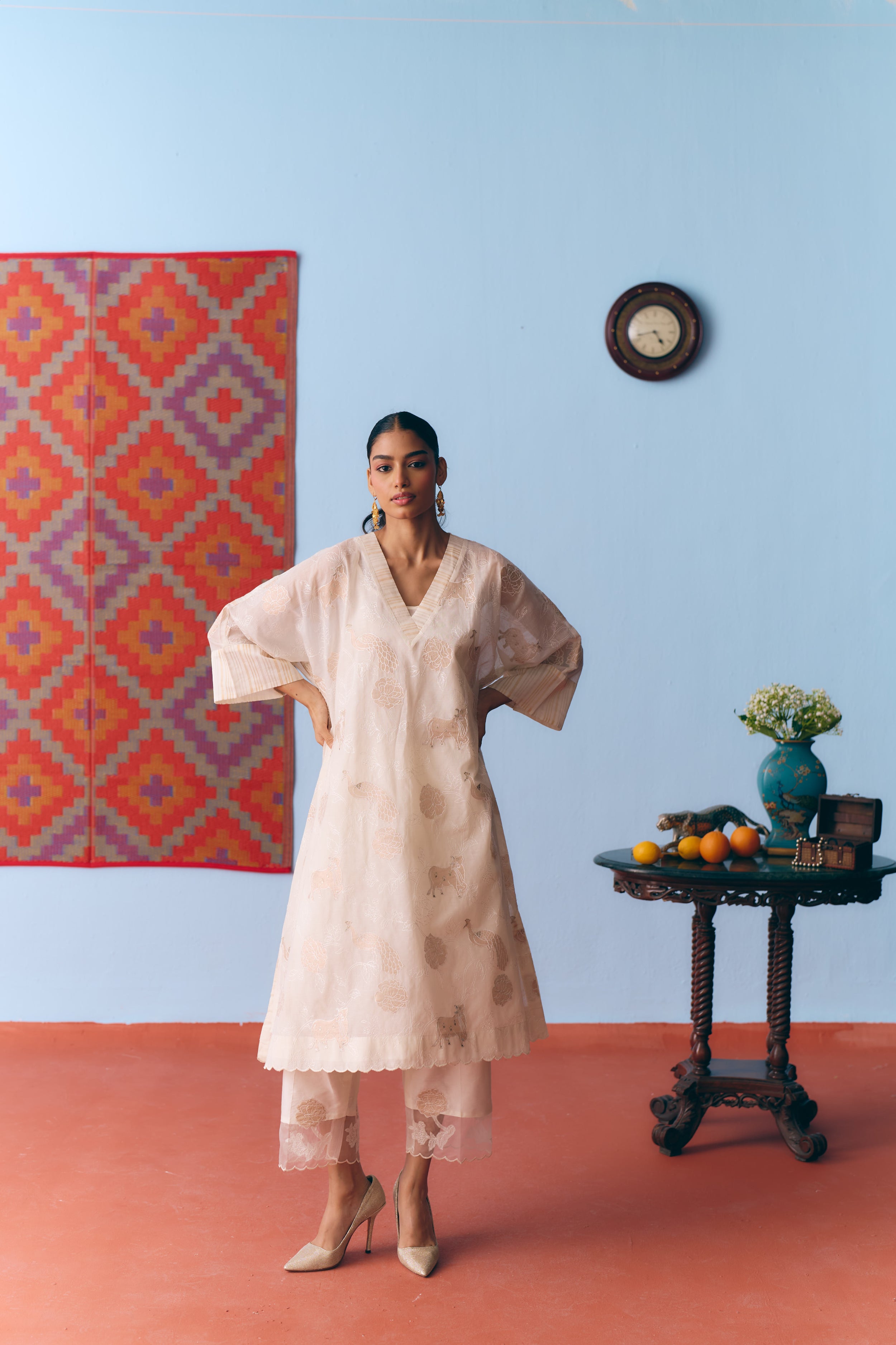 Bhor Chanderi Kurta Set