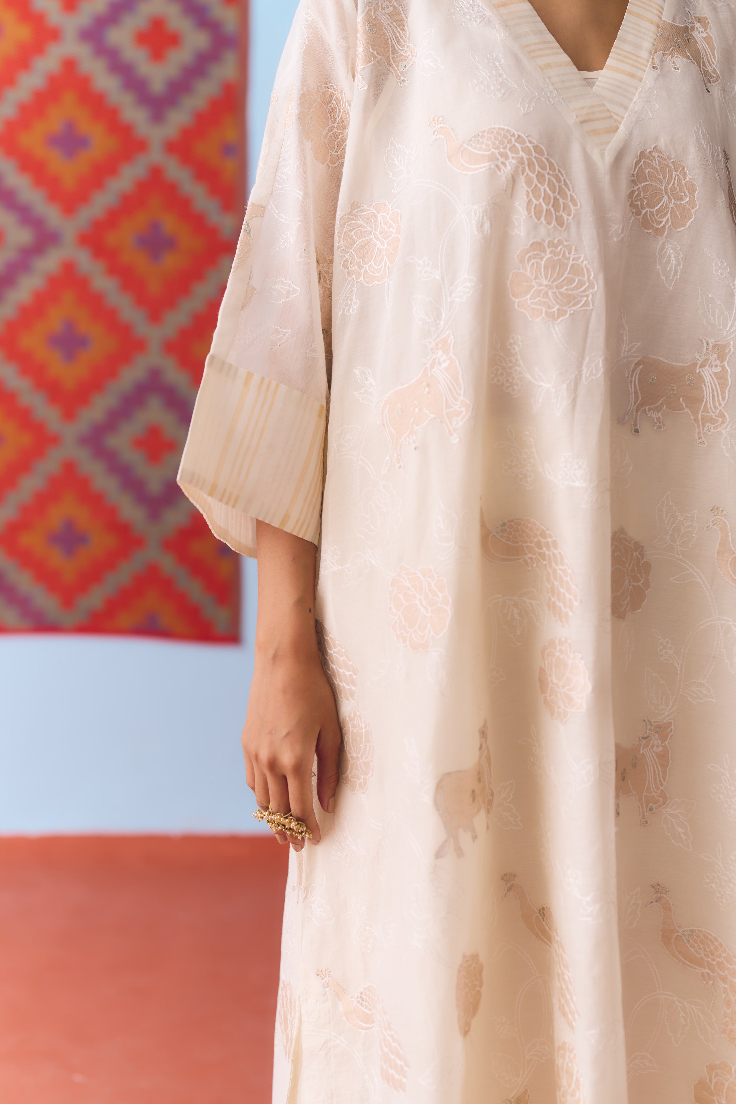Bhor Chanderi Kurta Set
